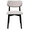Modern Brazilian Lucia 20.8" Wide Harvest Jute Dining Chair Ebano Frame