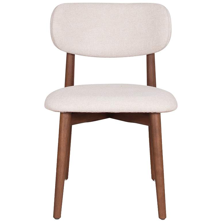 Image 1 Modern Brazilian Lucia 20.8" Wide Harvest Natural Dining Chair Nogal Frame