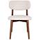 Modern Brazilian Lucia 20.8" Wide Harvest Natural Dining Chair Nogal Frame