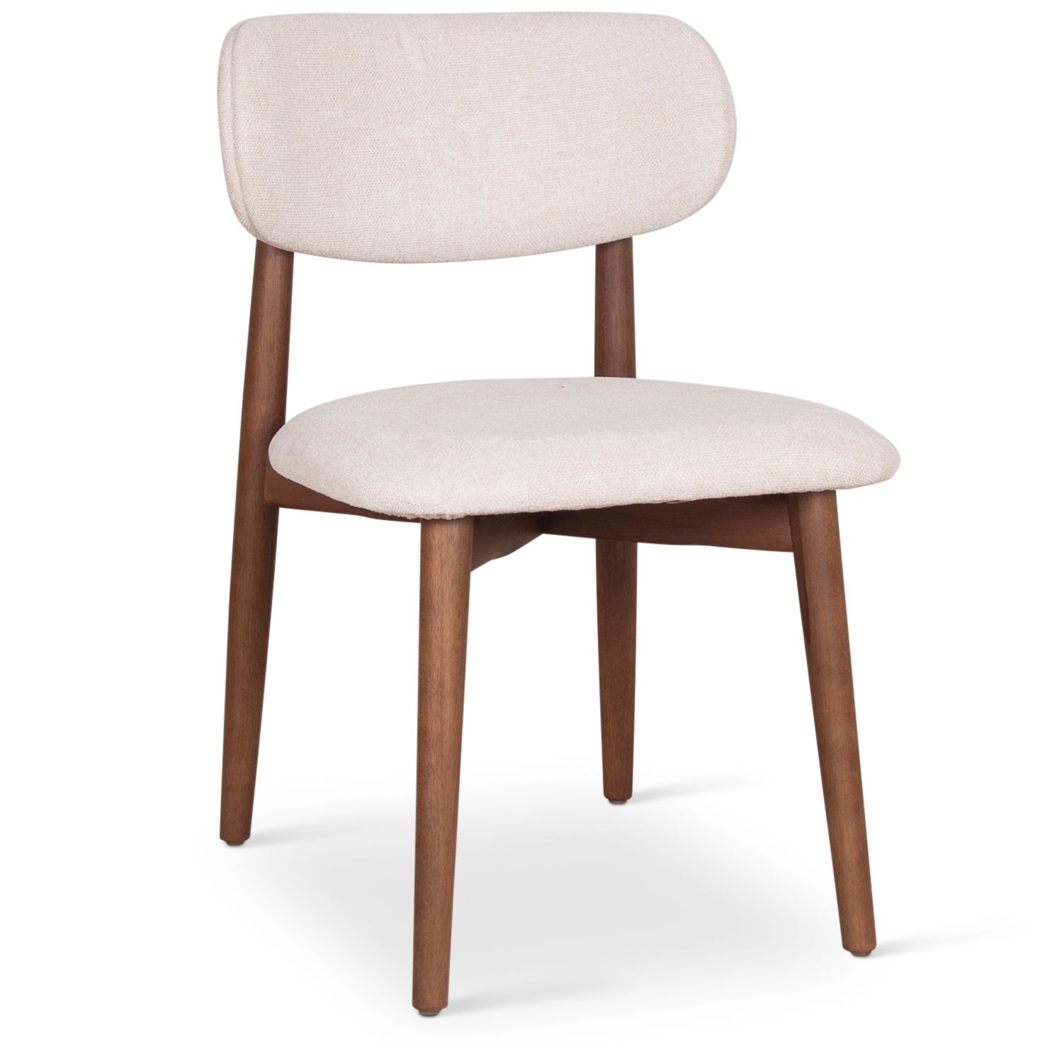 Image 3 Modern Brazilian Lucia 20.8" Wide Harvest Natural Dining Chair Nogal Frame more views