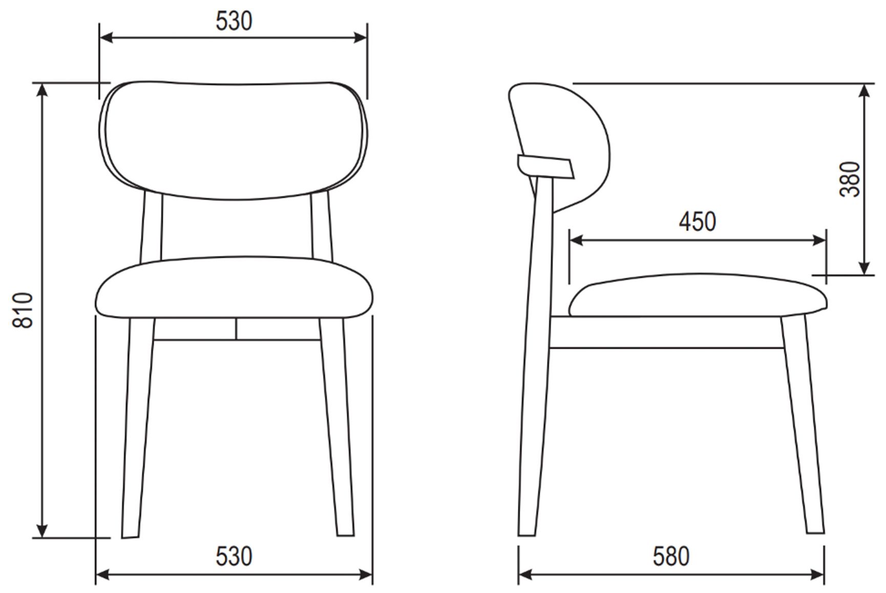 Image 7 Modern Brazilian Lucia 20.8" Wide Harvest Natural Dining Chair Nogal Frame more views