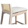 5_Modern Brazilian Nardia 17.5"W Crafted Glaze Bar Stool Natural Frame more views