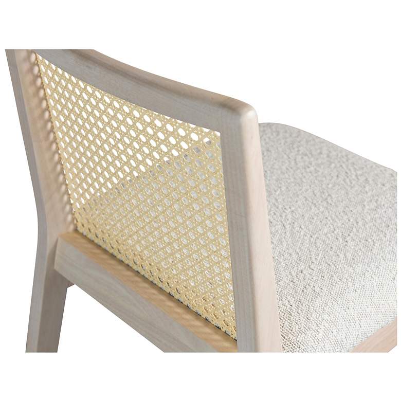 Image 6 Modern Brazilian Nardia 17.5"W Crafted Glaze Bar Stool Natural Frame more views