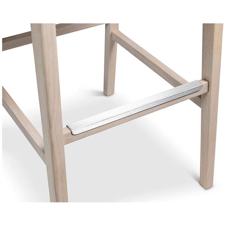 Image 7 Modern Brazilian Nardia 17.5"W Crafted Glaze Bar Stool Natural Frame more views
