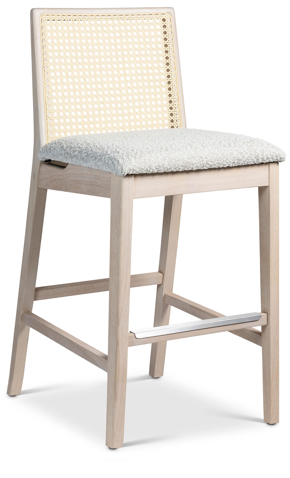 Image 3 Modern Brazilian Nardia 17.5"W Crafted Glaze Counter Stool Natural Frame more views