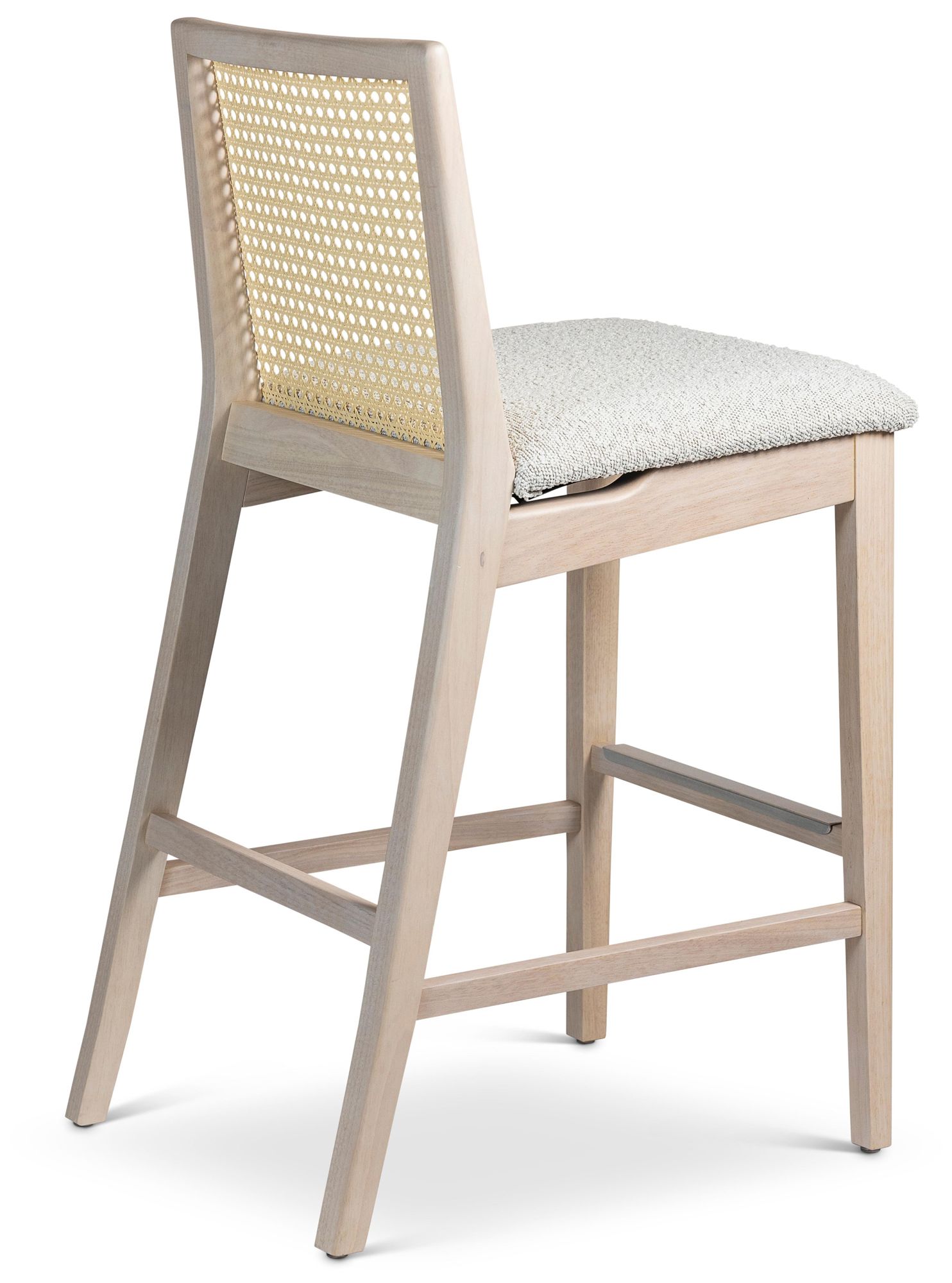 Image 5 Modern Brazilian Nardia 17.5"W Crafted Glaze Counter Stool Natural Frame more views