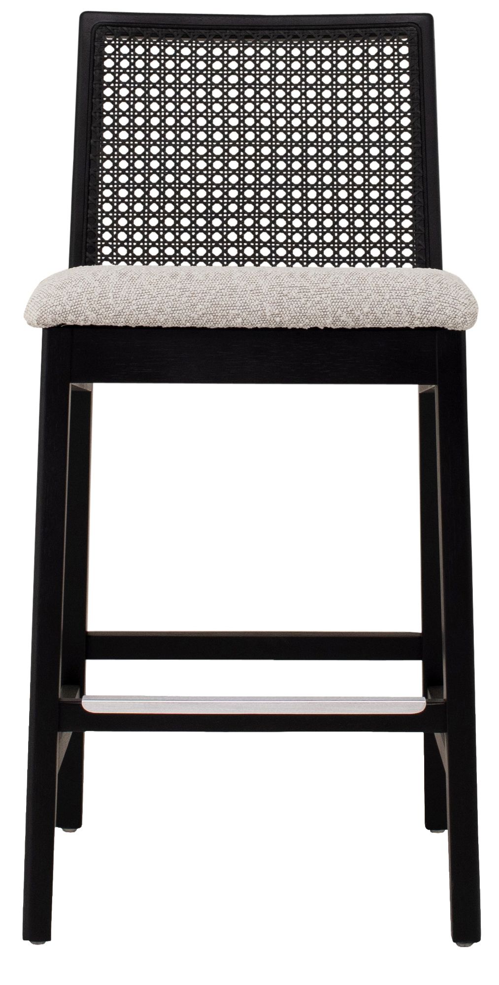 Image 2 Modern Brazilian Nardia 17.5" Wide Crafted Glaze Counter Stool Ebano Frame