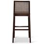 5_Modern Brazilian Nardia 17.5" Wide Medley Ivory Bar Stool Nogal Frame more views