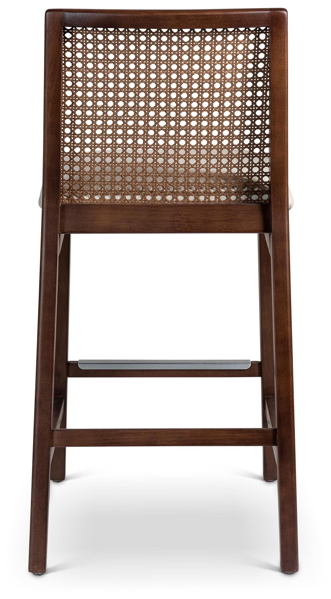 Image 5 Modern Brazilian Nardia 17.5" Wide Medley Ivory Counter Stool Nogal Frame more views