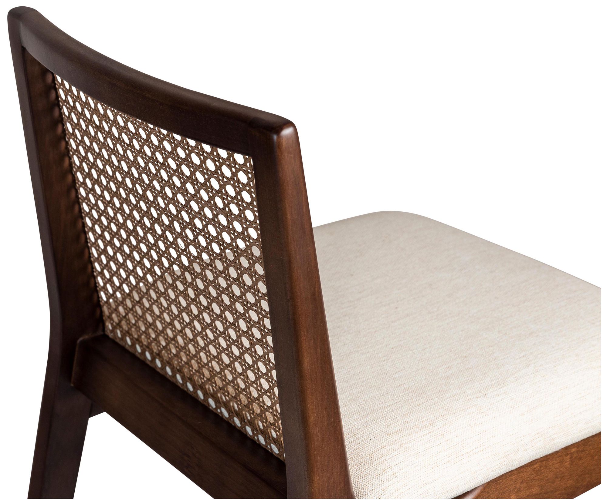 Image 7 Modern Brazilian Nardia 17.5" Wide Medley Ivory Counter Stool Nogal Frame more views