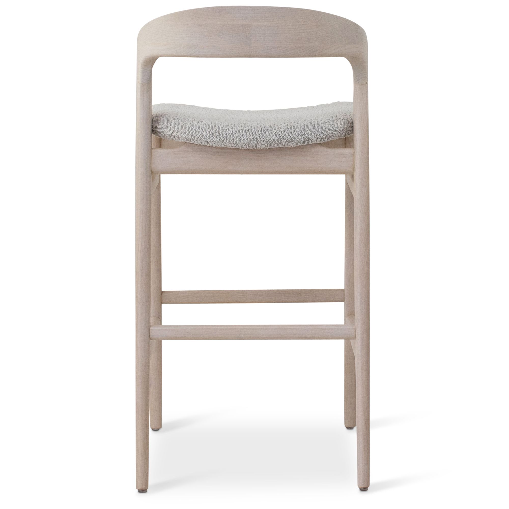 Image 4 Modern Brazilian Velma 18.5" Wide Crafted Glaze Bar Stool Nevoa Frame more views