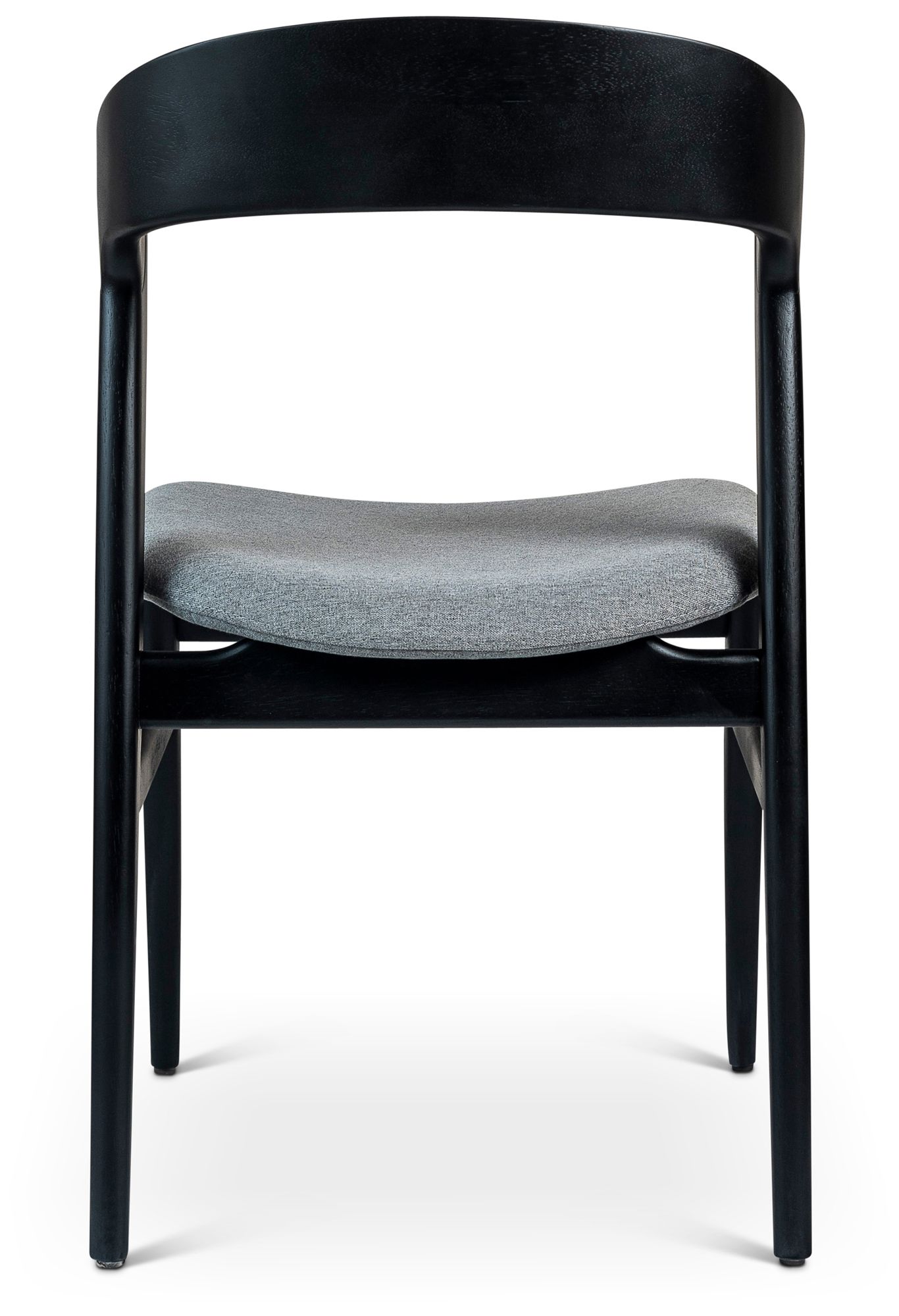 Image 5 Modern Brazilian Velma 19" Wide Essence Grey Dining Chair Ebano Frame more views