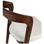 5_Modern Brazilian Velma 19" Wide Medley Ivory Dining Chair Nogal Frame more views