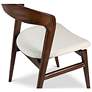 7_Modern Brazilian Velma 19" Wide Medley Ivory Dining Chair Nogal Frame more views