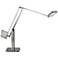 Modern Cooper Brushed Steel Adjustable LED Desk Lamp