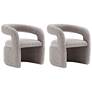 1_Modern Corvette Velvet Dining Chair in Dove - Set of 2