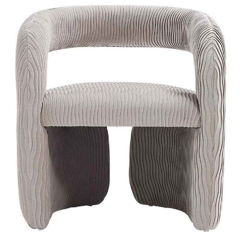 Image 2 Modern Corvette Velvet Dining Chair in Dove - Set of 2 more views