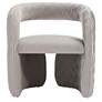 2_Modern Corvette Velvet Dining Chair in Dove - Set of 2 more views