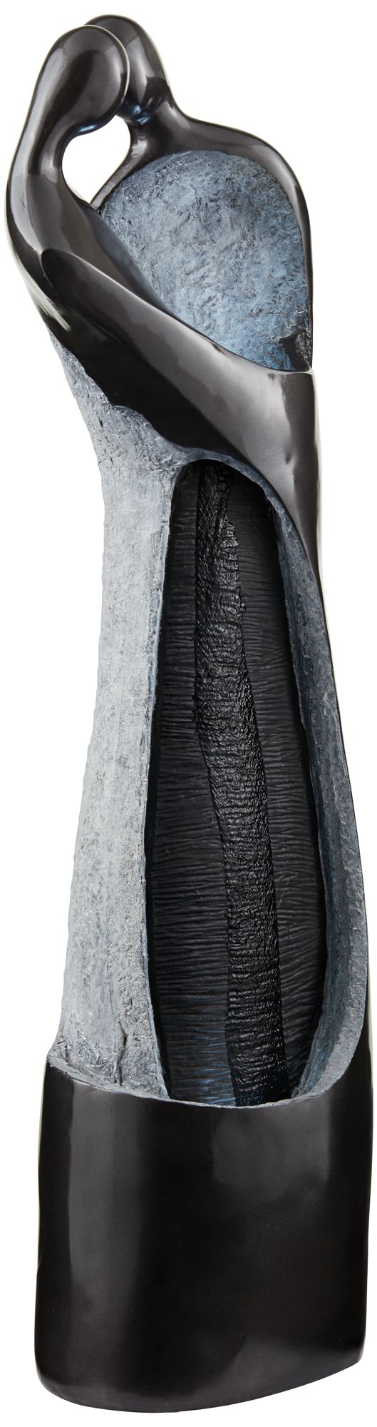 Modern Couple Black Indoor/Outdoor LED Fountain