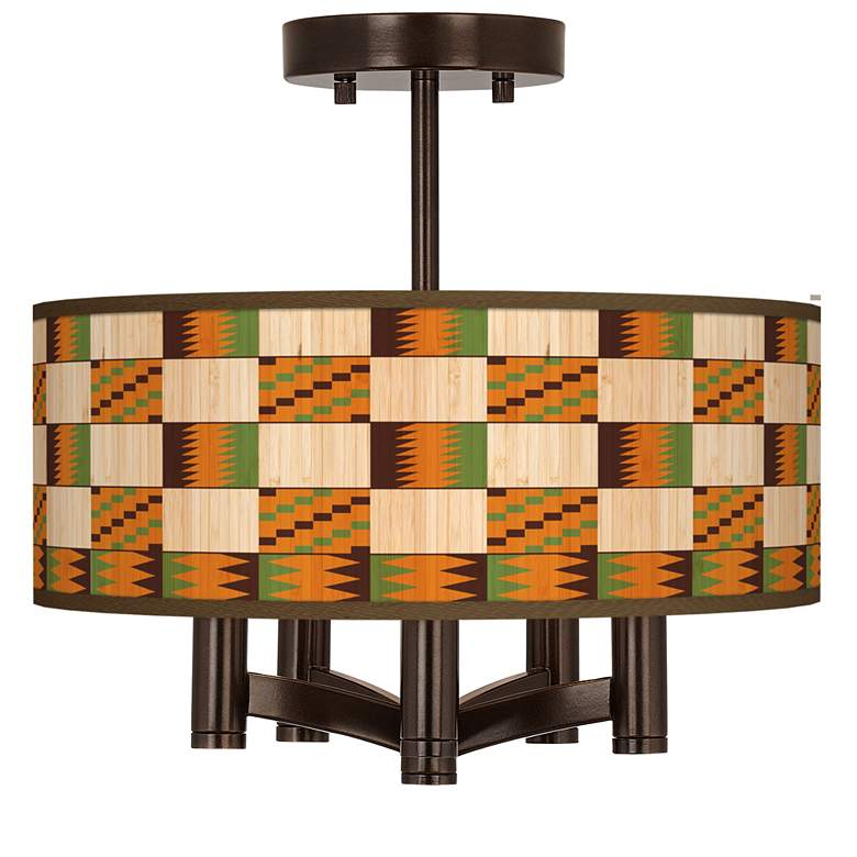 Image 1 Modern Drift Ava 5-Light Bronze Ceiling Light