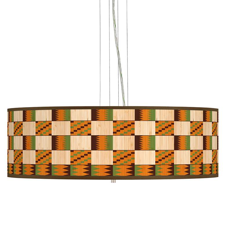 Image 1 Modern Drift Giclee 24" Wide 4-Light Pendant Chandelier