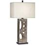 2_Modern Driftwood 32 1/2" Textured Faux Wood Finish Table Lamp
