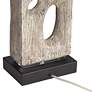 4_Modern Driftwood 32 1/2" Textured Faux Wood Finish Table Lamp more views