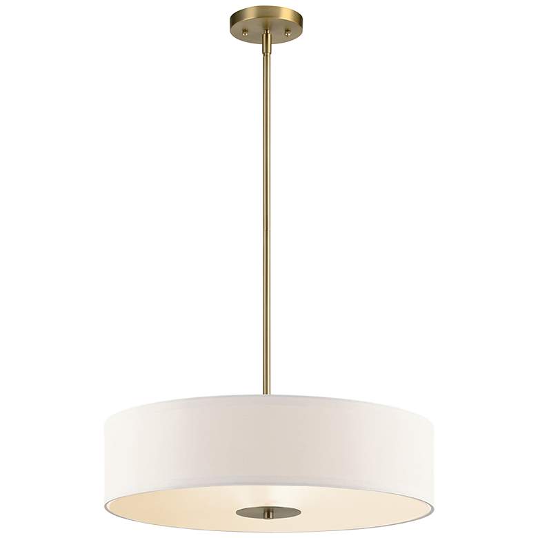 Image 1 Modern Drum 20 inch Wide Three Light Classic Bronze