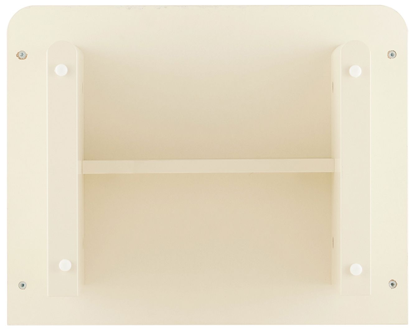 Modern Ella Nightstand with 1 Full Extension Drawer in Cream- Set of 2