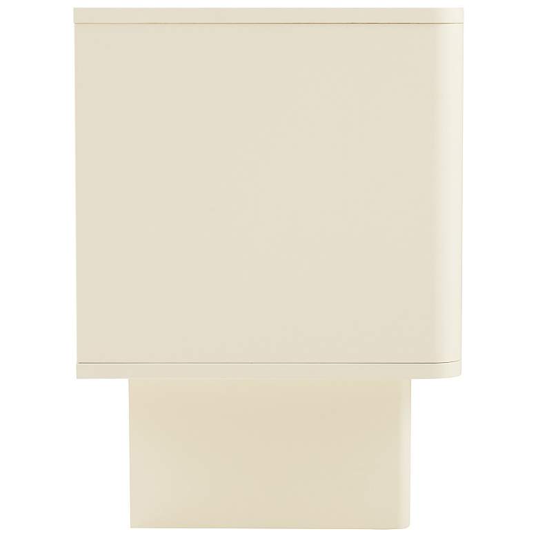 Image 6 Modern Ella Nightstand with 1 Full Extension Drawer in Cream more views