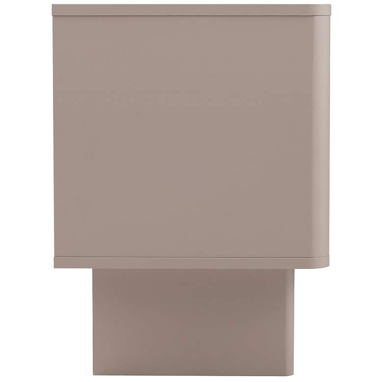 Image 6 Modern Ella Nightstand with 1 Full Extension Drawer in Mocha- Set of 2 more views