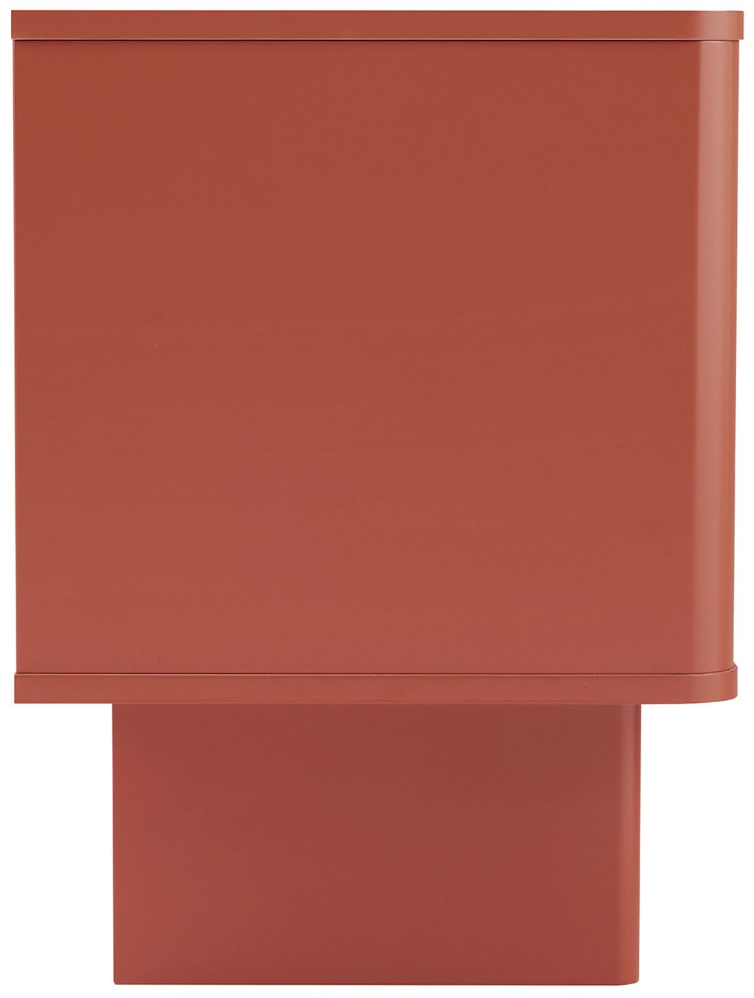 Modern Ella Nightstand with 1 Full Extension Drawer in Terracotta