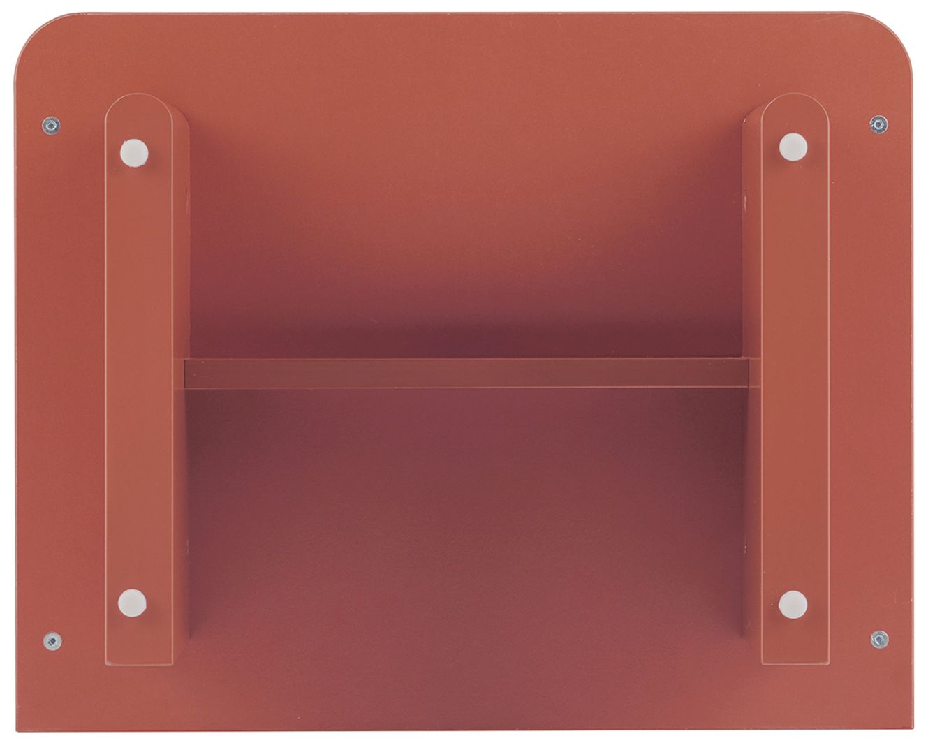 Modern Ella Nightstand with 1 Full Extension Drawer in Terracotta