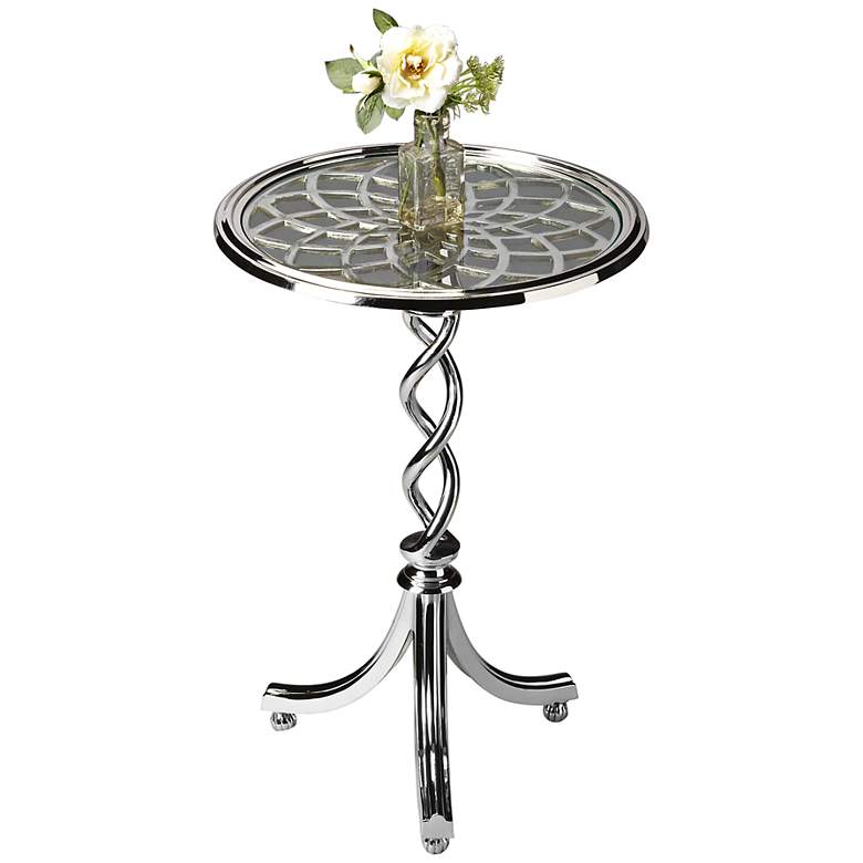 Image 1 Modern Expressions Glass Top Accent Table