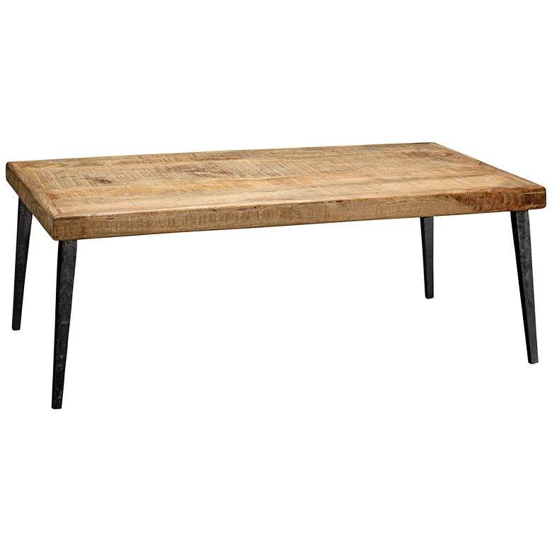 Image 1 Modern Farmhouse 44 inch Wide Natural Mango Wood Coffee Table