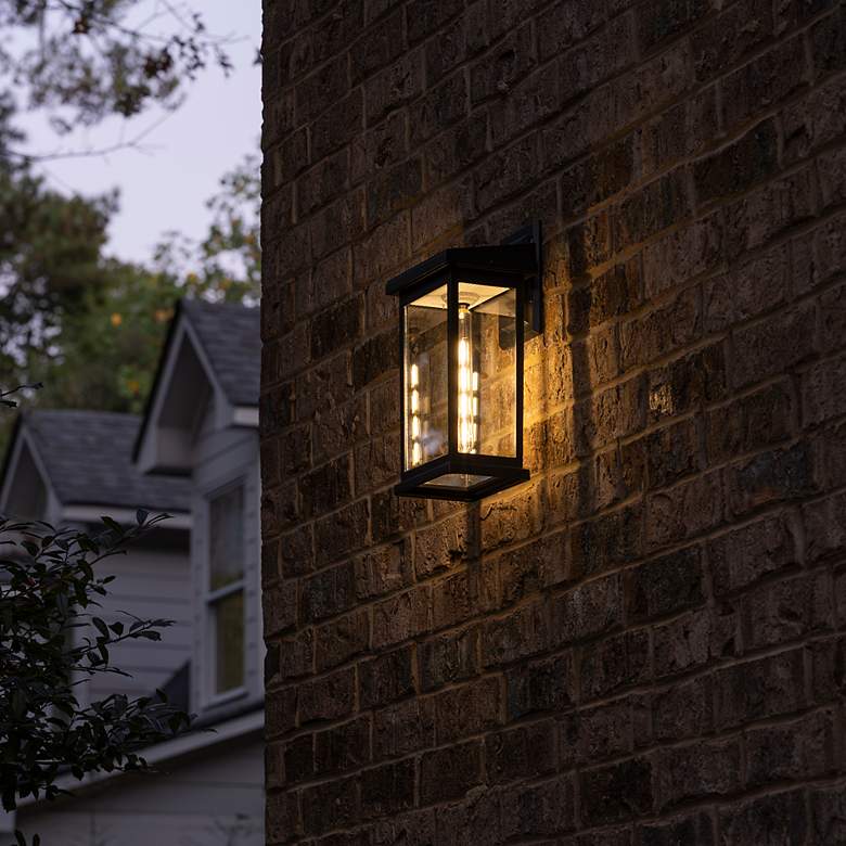 Image 3 Modern Farmhouse Solar Wall Light more views