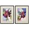 Modern Fleur 26"W x 34"H Framed Art Set of 2