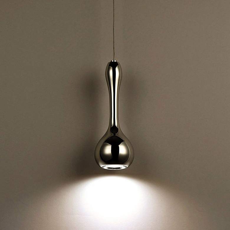 Modern Forms Acid 3 3/4&quot;W Polished Nickel LED Mini Pendant more views