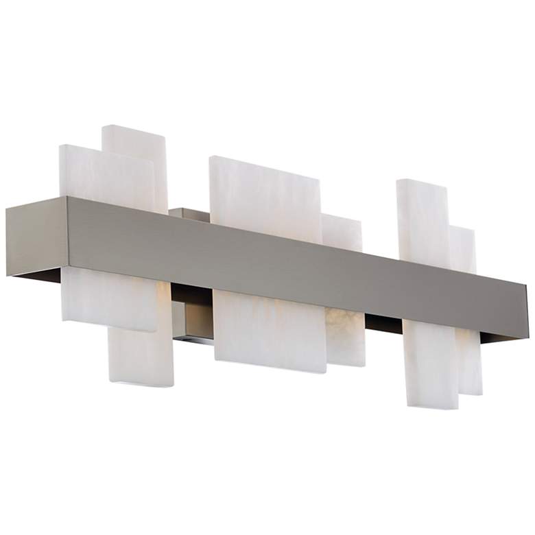 Image 3 Modern Forms Acropolis 27 1/2" Wide Brush Nickel LED Bath Light more views