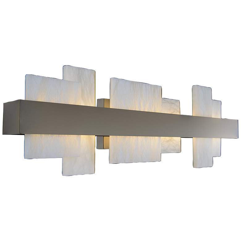 Image 4 Modern Forms Acropolis 27 1/2 inch Wide Brush Nickel LED Bath Light more views