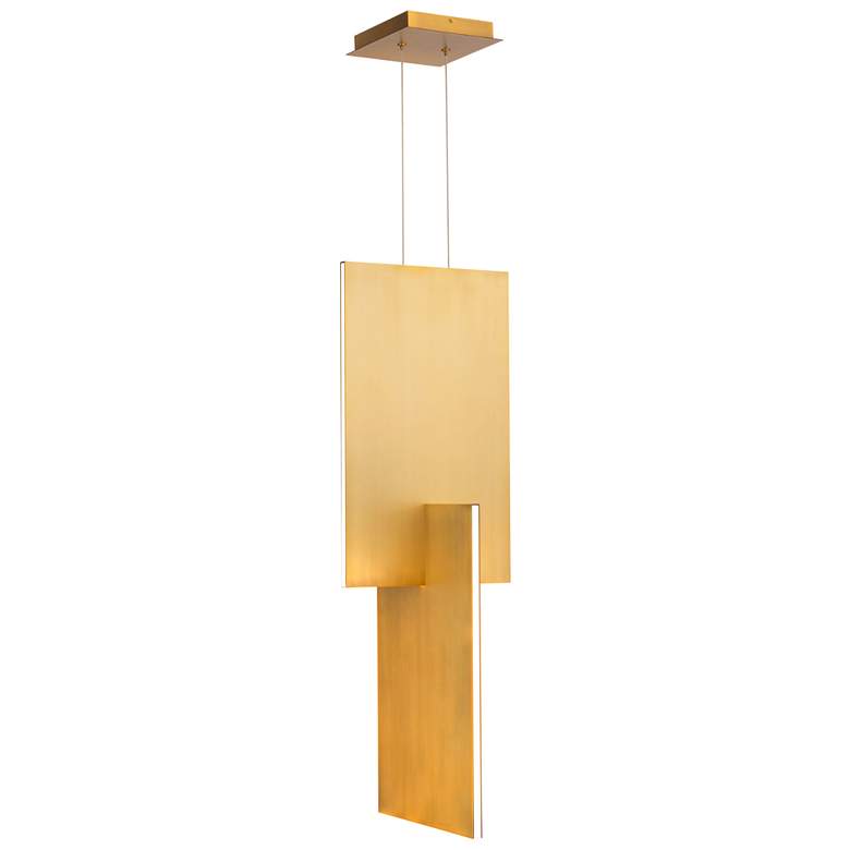 Image 1 Modern Forms Amari 11" Wide LED Aged Brass Modern Pendant