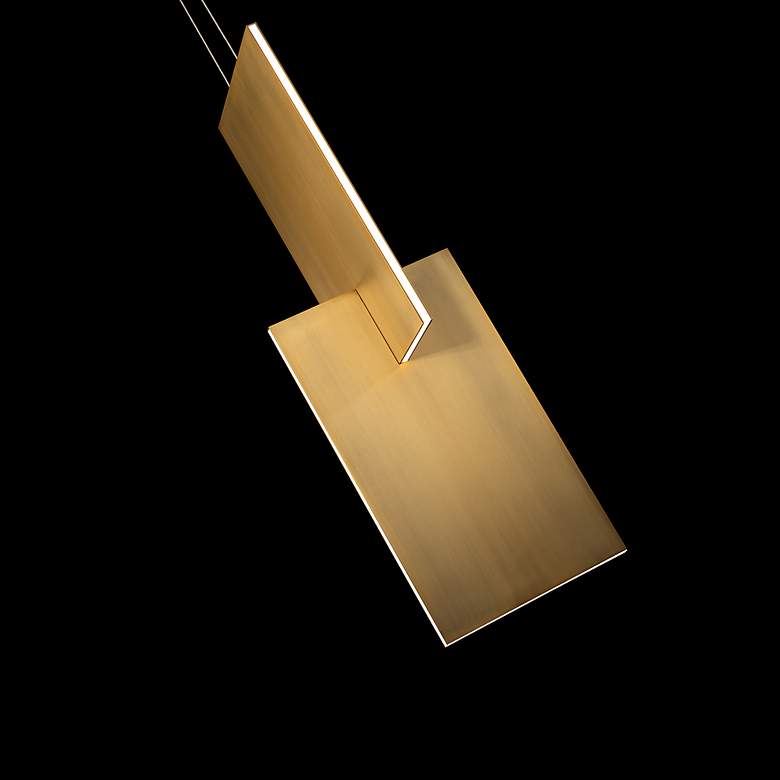 Image 4 Modern Forms Amari 11" Wide LED Aged Brass Modern Pendant more views