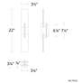 4_Modern Forms Amari 22" High Aged Brass LED Wall Sconce more views