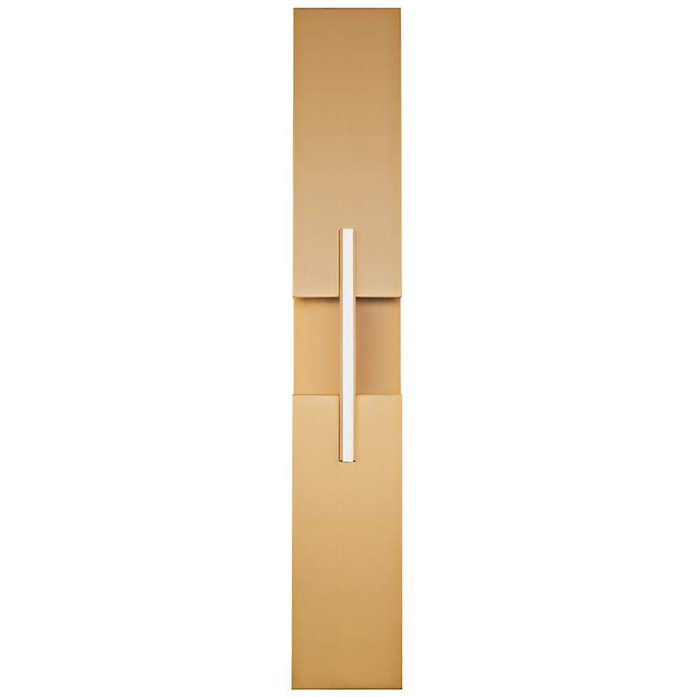 Image 4 Modern Forms Amari 22" High Aged Brass LED Wall Sconce more views