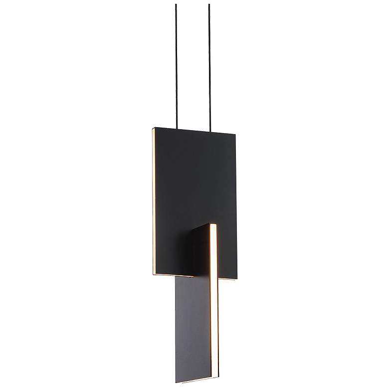 Image 2 Modern Forms Amari 4 3/4" Wide Black LED Mini Pendant