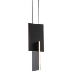 Modern Forms Amari 4 3/4&quot; Wide Black LED Mini Pendant