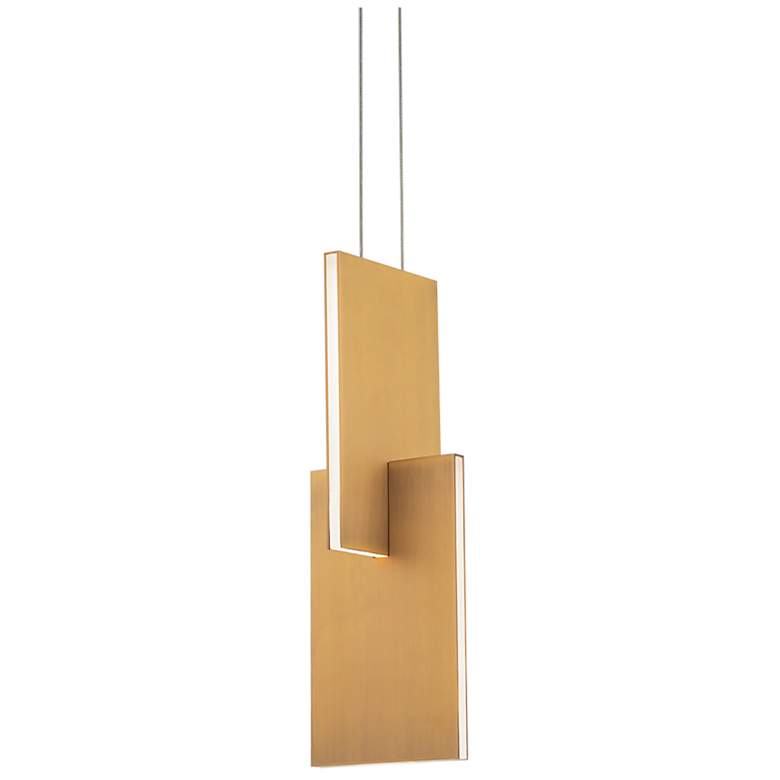Image 2 Modern Forms Amari 4 3/4" Wide LED Aged Brass Modern Mini Pendant