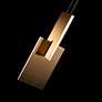 4_Modern Forms Amari 4 3/4" Wide LED Aged Brass Modern Mini Pendant more views