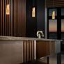 6_Modern Forms Amari 4 3/4" Wide LED Aged Brass Modern Mini Pendant more views