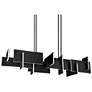 1_Modern Forms Amari 58" Wide Black Aluminum LED Linear Pendant
